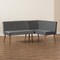 Baxton Studio Dining Nook, 52.4 W, 32.1 H, Wood, Grey/Walnut Brown 214-11960-ZORO - alternate 6